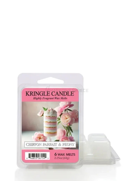 Kringle Candle Chiffon Parfait & Peony Wosk Zapachowy 64g