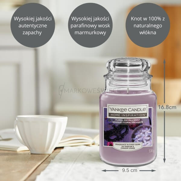 Yankee Candle Floral Enchantment Duża Świeca Zapachowa 538g