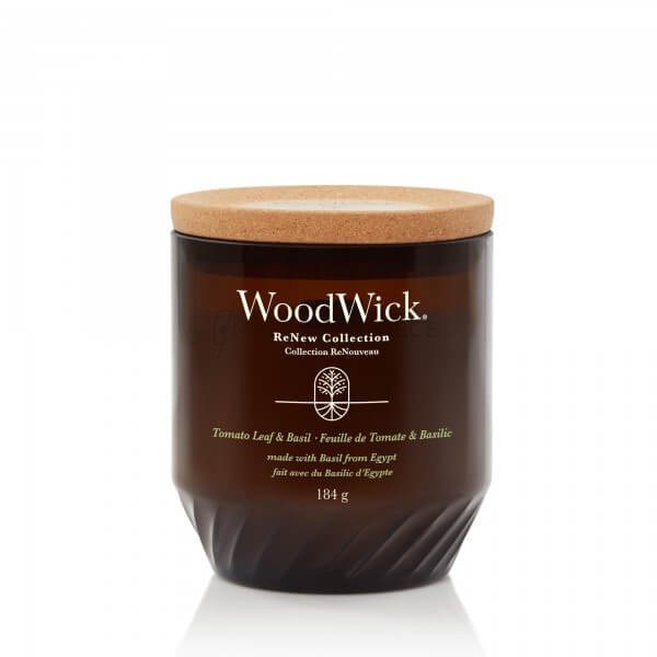 WoodWick Renew Tomato Leaf & Basil Świeca 184g