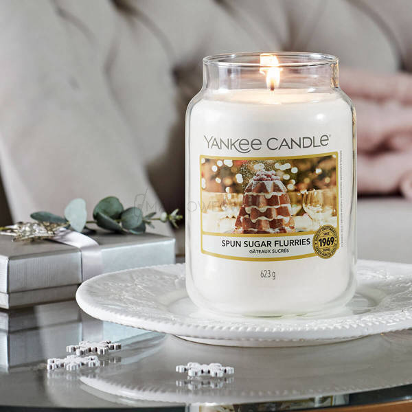 Yankee Candle Spun Sugar Flurries Duża Świeca Zapachowa 623g