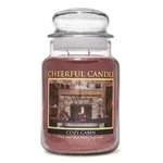 Cheerful Candle Cozy Cabin Duża Świeca Zapachowa 680g