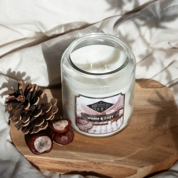 Candle Brothers Warm & Cozy Duża Świeca Zapachowa 510g