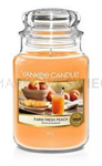 Yankee Candle Farm Fresh Peach Duża Świeca Zapachowa 623g