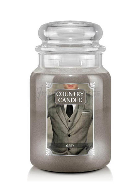 Country Candle Grey Duża Świeca Zapachowa 652g