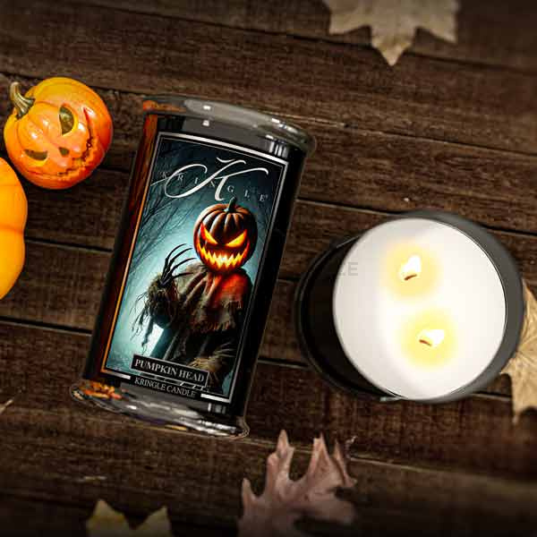 Kringle Candle Pumpkin Head Duża Świeca Zapachowa 624g