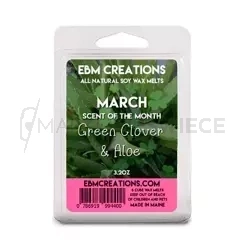 EBM Creations Green Clover & Aloe Wosk Sojowy Zapachowy 90g