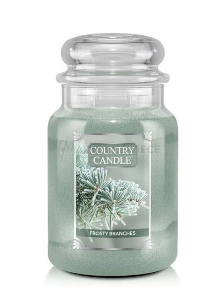 Country Candle Frosty Branches Duża Świeca Zapachowa 652g