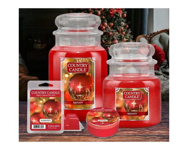 Country Candle Nativity Duża Świeca Zapachowa 652g
