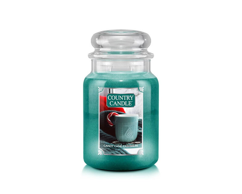 Country Candle Candy Cane Cashmere Duża Świeca Zapachowa 652g