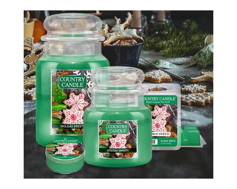 Country Candle Holiday Sweets Duża Świeca Zapachowa 652g