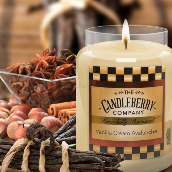 Candleberry Vanilla Cream Avalanche Duża Świeca Zapachowa 640g