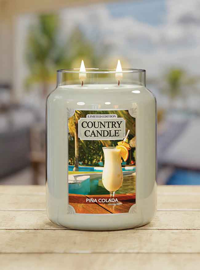 Country Candle Pina Colada Duża Świeca Zapachowa 652g