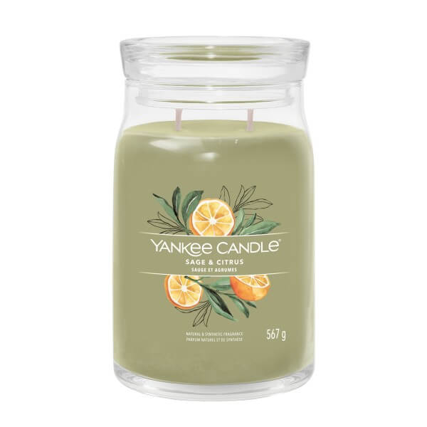 Yankee Candle Sage & Citrus Signature Duża Świeca 567g