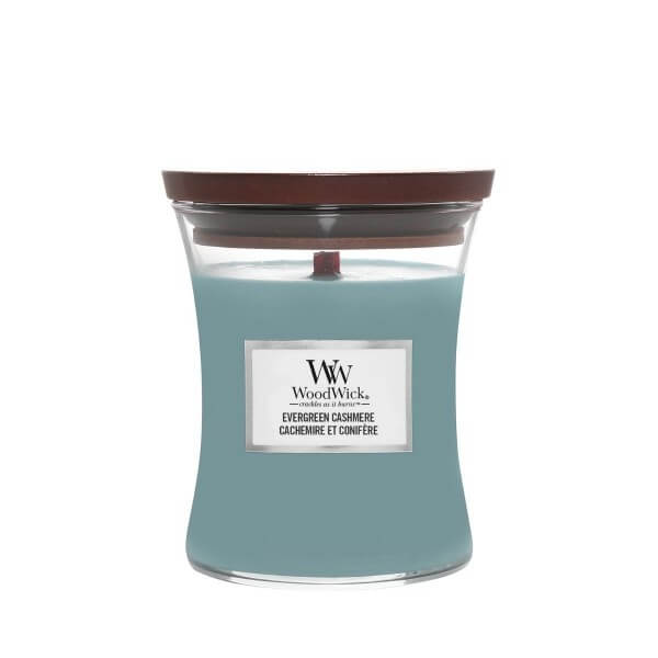 WoodWick Evergreen Cashmere Średnia Świeca 275g