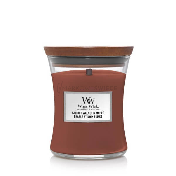 WoodWick Smoked Walnut & Maple Średnia Świeca 275g