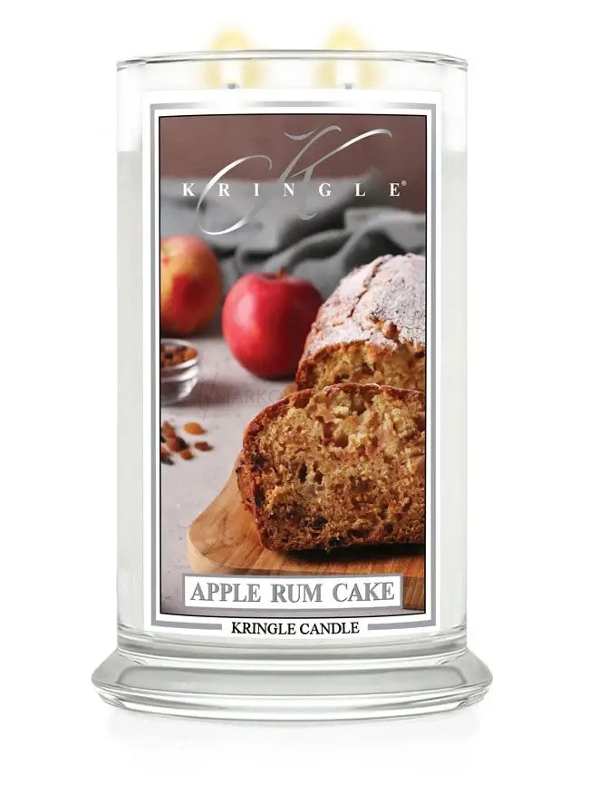 Kringle Candle Apple Rum Cake Duża Świeca Zapachowa 624g
