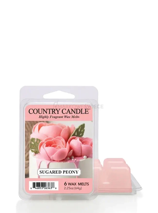 Country Candle Sugared Peony Wosk Zapachowy 64g