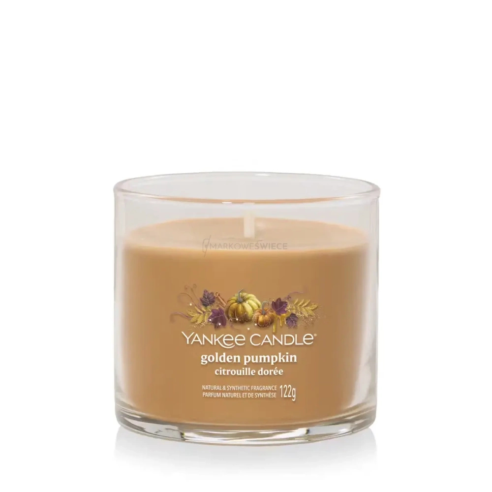 Yankee Candle Golden Pumpkin Mała Świeca Zapachowa 122g