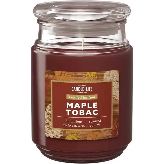 Candle-Lite Maple Tobac Duża Świeca Zapachowa 510g