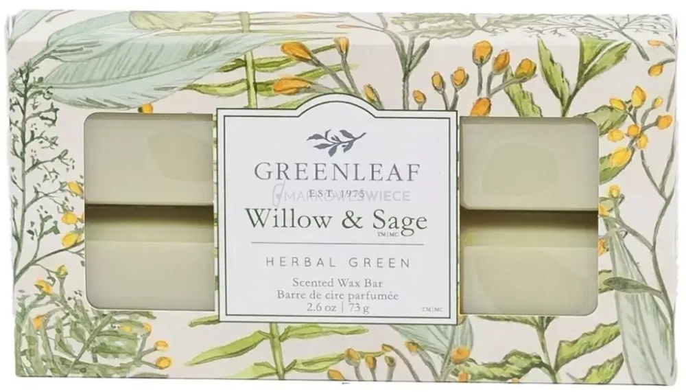 GreenLeaf Willow & Sage Wosk Zapachowy 73g