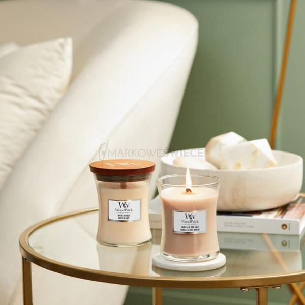 WoodWick Vanilla & Sea Salt Średnia Świeca Core 275g