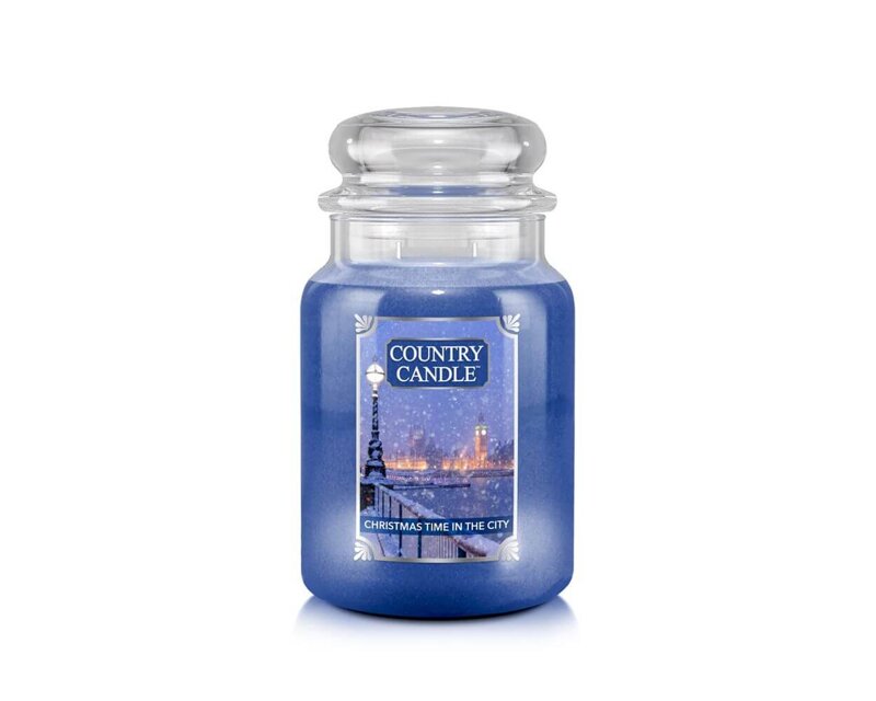 Country Candle Christmas Time In The City Duża Świeca Zapachowa 652g