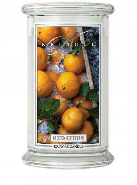 Kringle Candle Iced Citrus Duża Świeca Zapachowa 624g