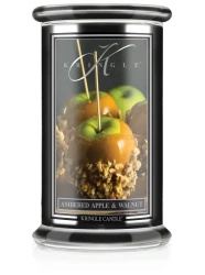 Kringle Candle Reserve Ambered Apple & Wood Duża Świeca Zapachowa 624g
