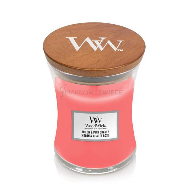 WoodWick Melon & Pink Quartz Średnia Świeca 275g