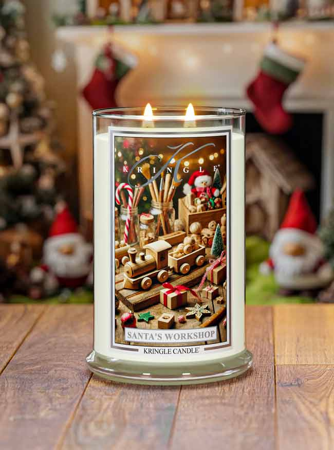 Kringle Candle Santa's Workshop Duża Świeca Zapachowa 624g