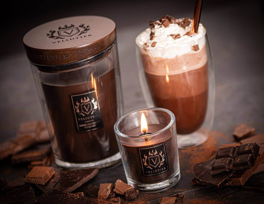 Vellutier Swiss Chocolate Fondant Duża Świeca Zapachowa 515g 