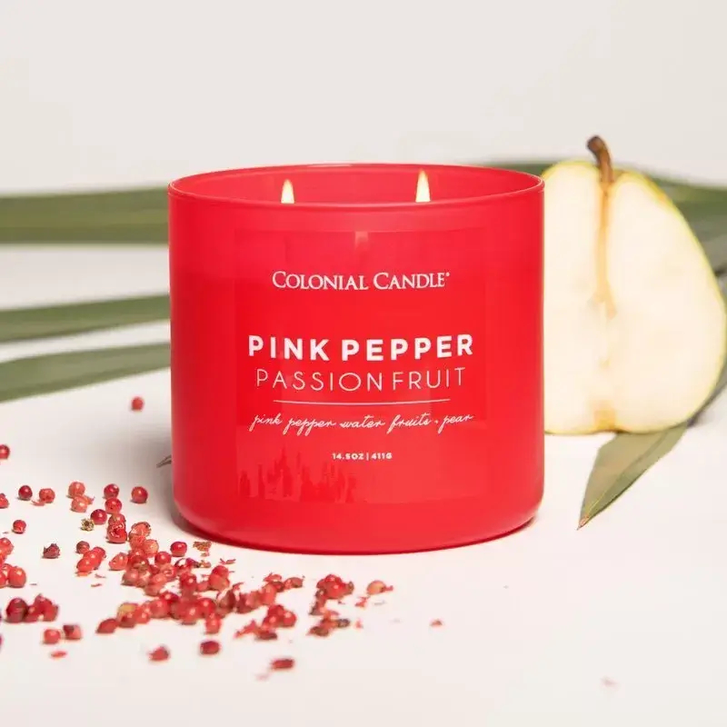 Colonial Candle Pink Pepper Passionfruit Świeca Zapachowa Tumbler 411g