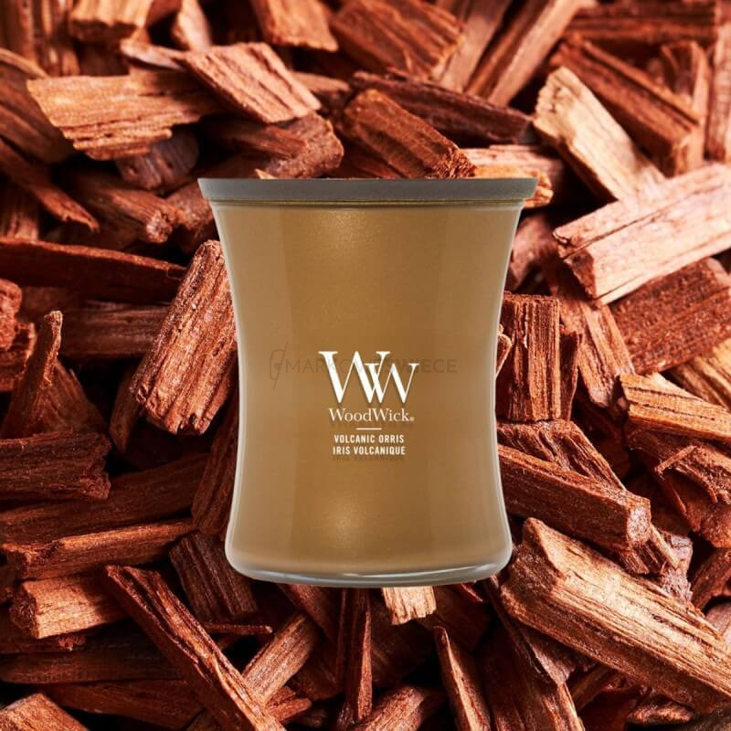 WoodWick Volcanic Orris Średnia Świeca 275g