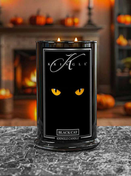 Kringle Candle Black Cat Duża Świeca Zapachowa 624g