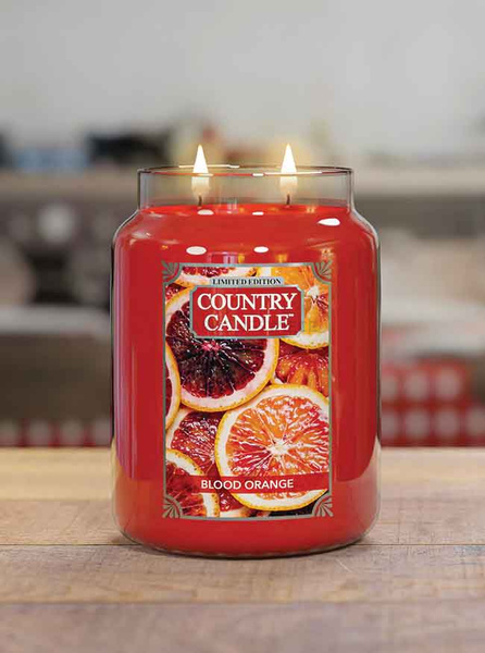 Country Candle Blood Orange Duża Świeca Zapachowa 652g