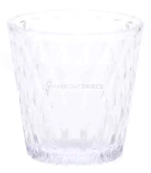 Świecznik na świezki szklany kryształ