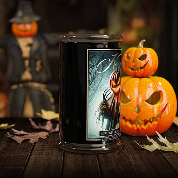 Kringle Candle Pumpkin Head Duża Świeca Zapachowa 624g