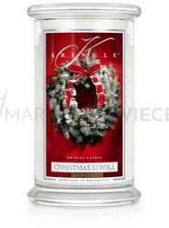 Kringle Candle Christmas Stroll Duża Świeca Zapachowa 624g