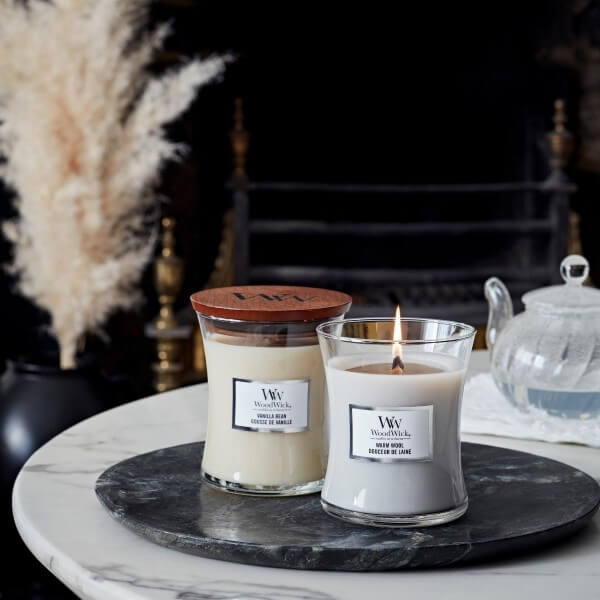 WoodWick Warm Wool Średnia Świeca Core 275g