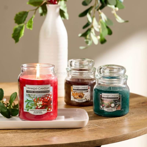 Yankee Candle Mistletoe Charm Duża Świeca Zapachowa 538g