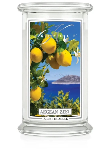Kringle Candle  Aegean Zest Duża Świeca Zapachowa 624g