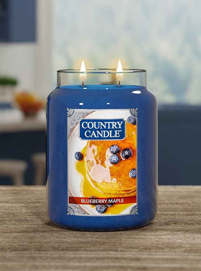 Country Candle Blueberry Maple Duża Świeca Zapachowa 652g