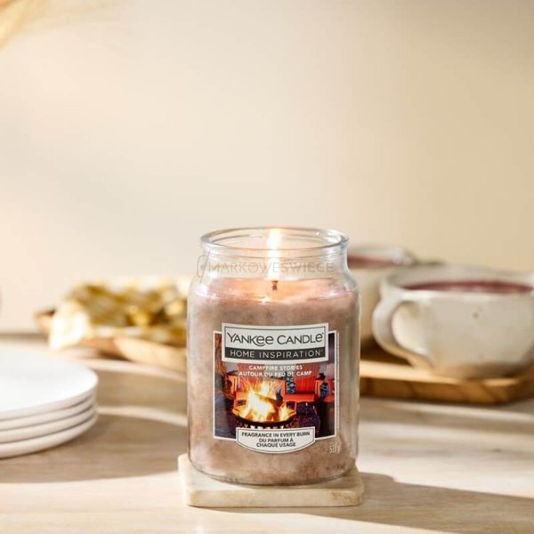 Yankee Candle Campfire Stories Duża Świeca Zapachowa 538g