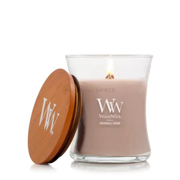 WoodWick Patchouli Crème Średnia Świeca 275g