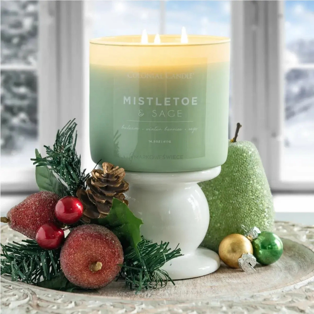 Colonial Candle Mistletoe & Sage Świeca Zapachowa Tumbler 411g