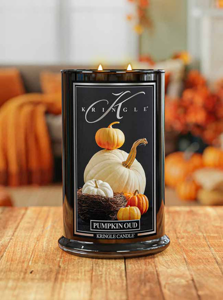 Kringle Candle Reserve Pumpkin Oud Duża Świeca Zapachowa 624g