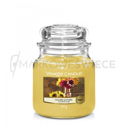 Yankee Candle Golden Autumn Średnia Świeca Zapachowa 411g
