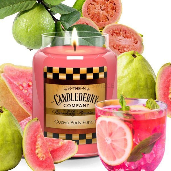 Candleberry Guava Party Punch Duża Świeca Zapachowa 640g