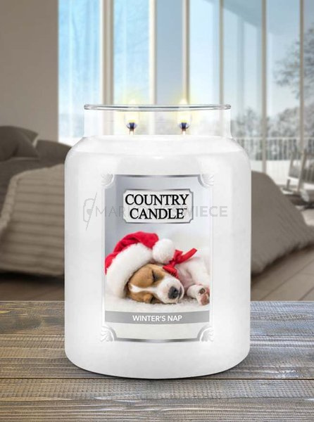 Country Candle Winter's Nap Duża Świeca Zapachowa 652g