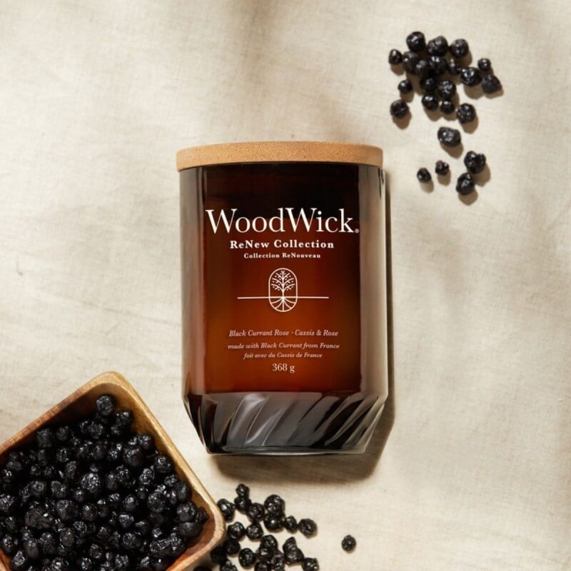 WoodWick ReNew Black Currant & Rose Świeca 368g